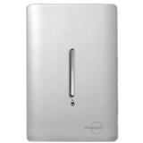 Conjunto Interruptor Pulsador De Campainha 4x2  - Novara Prata Cromado